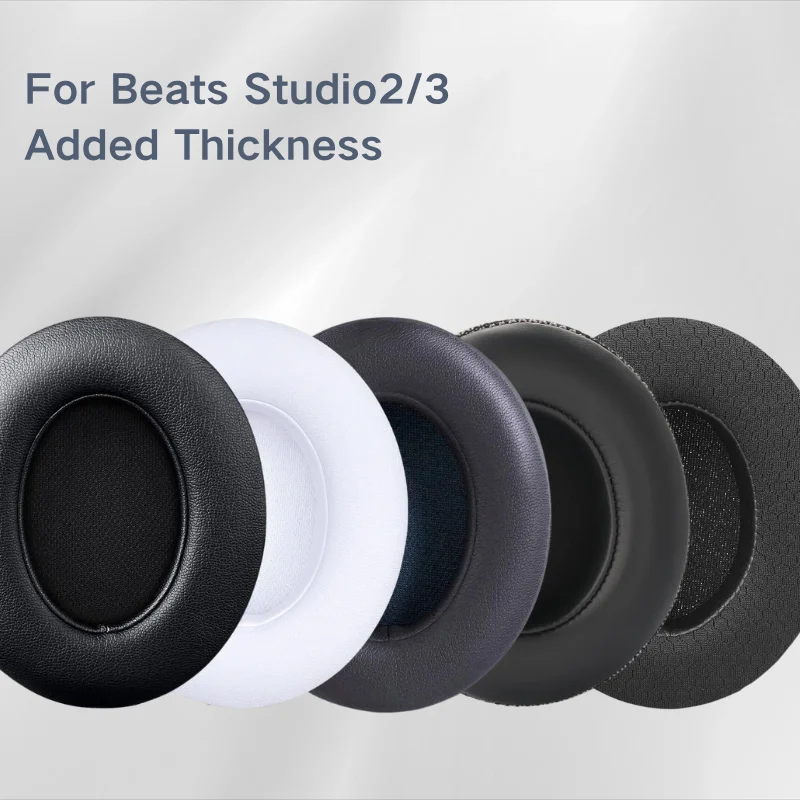 Für Beats Studio 2.0 Studio 3.0 kabelloser und kabelgebundener Kopfhörer, Ersatz-Ohrpolster, Kissen, Ohrpolster, Proteinleder, B0500, B0501 Image