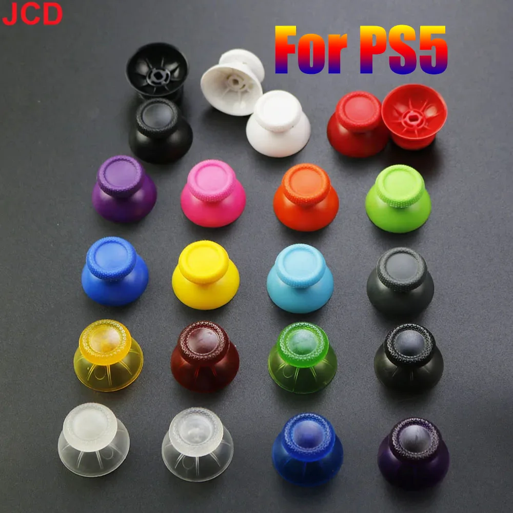 Jcd 2 stücke 3d analog joystick stick für ps5 controller analogen thumbs ticks kappen pilz spiel kopf rocker ersatz Image