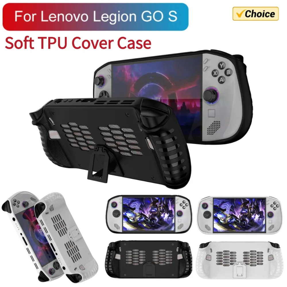 Für Neue TPU Handheld Spielkonsole Fall Weiche Anti Slip Schutzhülle Stoßfest Ergonomische Host Shell für Lenovo Legion Gehen S Image