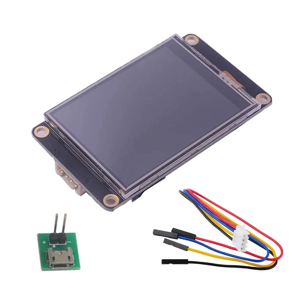 Nextion Enhanced 2,4/2,8/3,2/3,5/5 Zoll HMI-Display Resistiver Touchscreen 5V TFT LCD 320x240 für Arduino ESP32 Board NX3224K024 Image