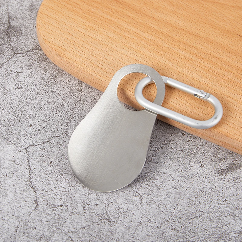 1pc Löffel Schuh löffel profession elle Schuh löffel 7,5 cm Edelstahl Metall Schuh horn Schuhe Lifter Werkzeuge mit Karabiner