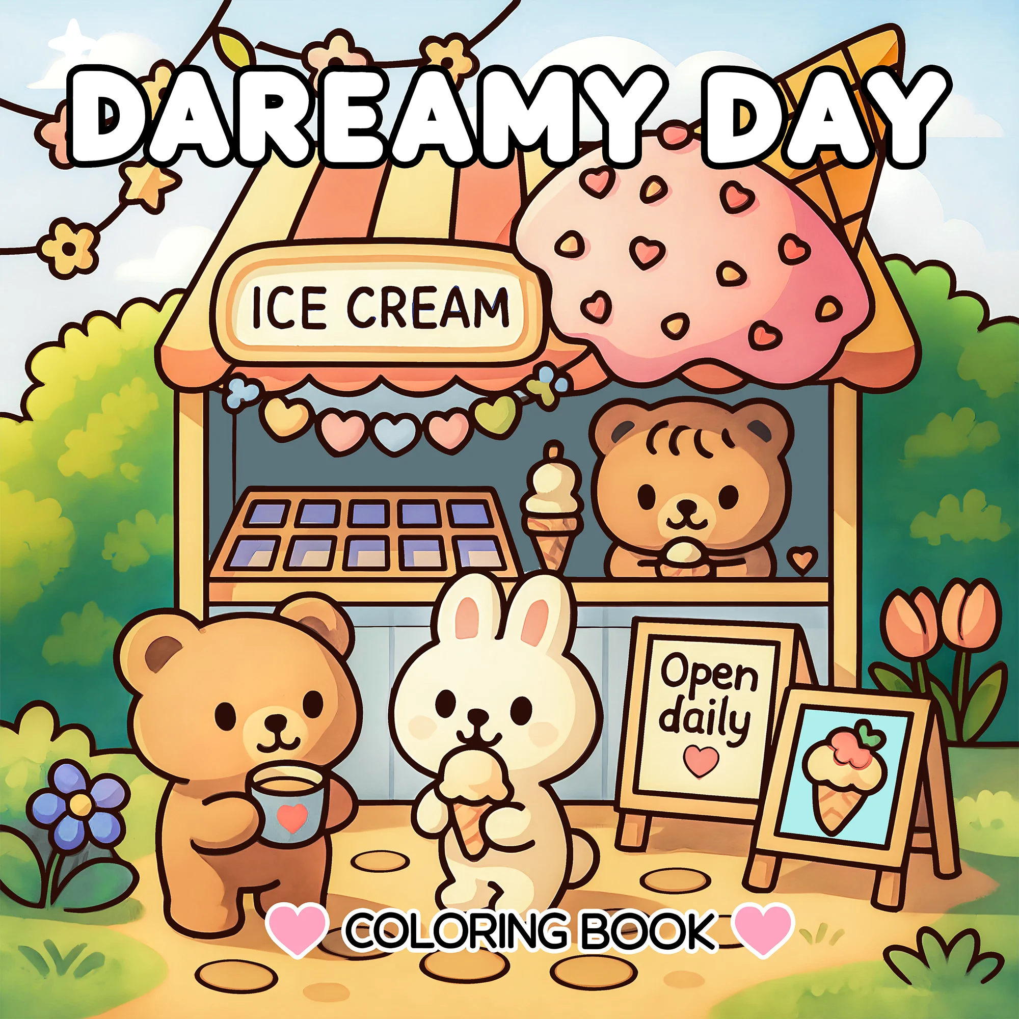 Verbessertes „Dreamy Days“-Maltbuch für alle Altersgruppen – entspannendes und einfach zu färbendes Bilderbuch Image