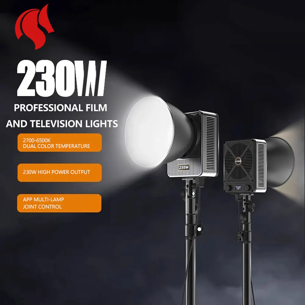 Tragbares LED-Fotografielicht Fülllicht Studio Baorongkou Videolicht Live Studio G230W G330W 2800K-6500K Image