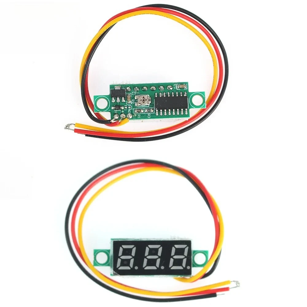 DC 0-100V LED Digital Display Voltmeter 0,28 Zoll Mini Spannung Tester Rot/Gelb/Grün/blau Display Meter Detektor Monitor Werkzeuge Image