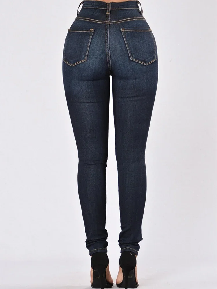 Modische Slim Fit elastische Jeans shorts für Damen, trend ige und sexy Jeans mit hoher Taille und leichter Jeans