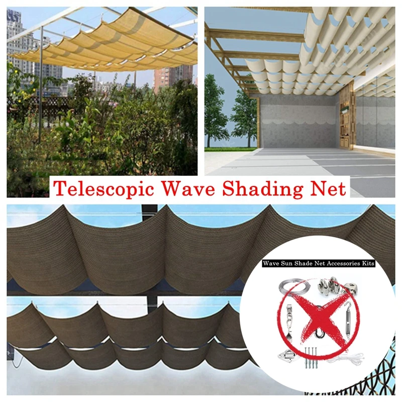 Anpassen der Teleskop welle Sonnenschutz netz HDPE Anti-UV-Schattierung snetz Home Terrasse Balkon Privatsphäre Sicherheits zaun Netz Baldachin Schatten Image
