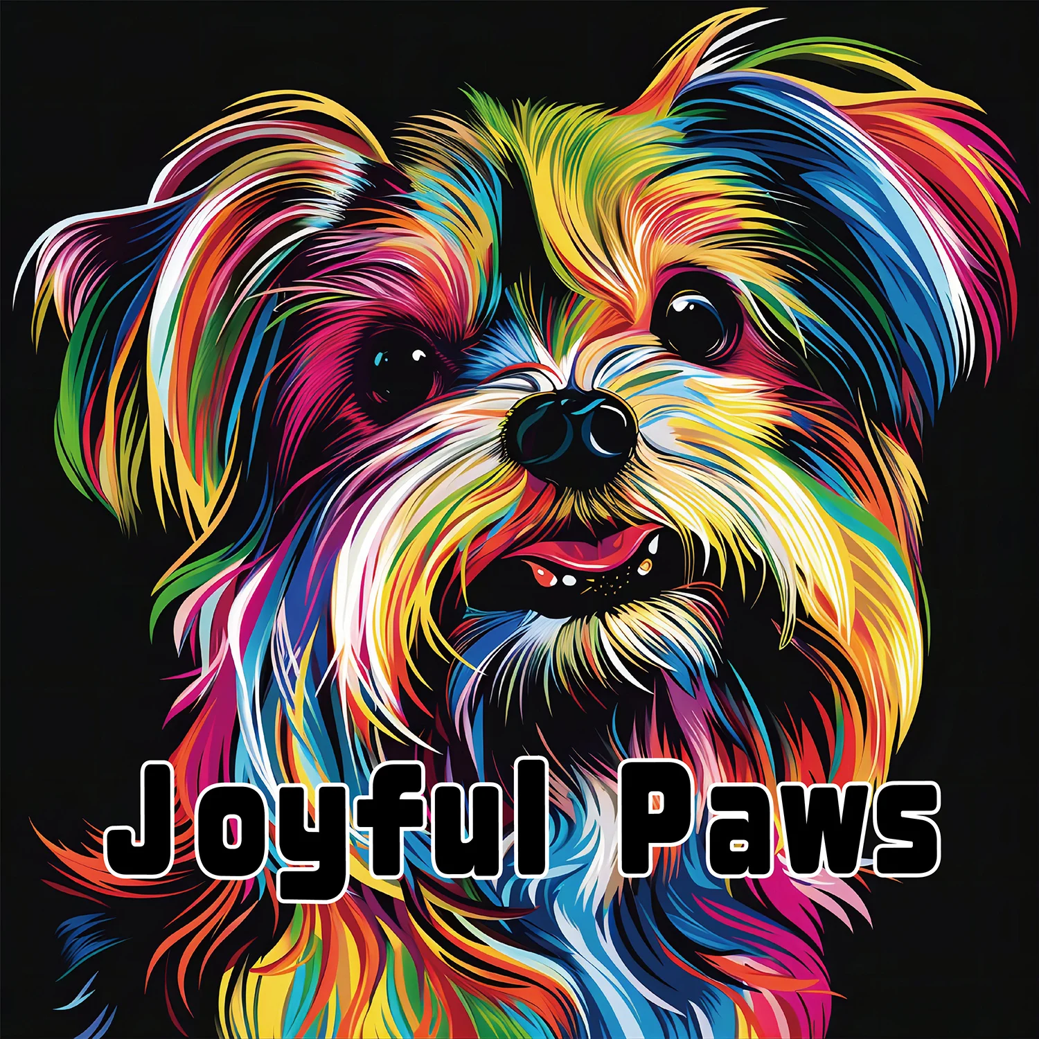 Paw-sitive Vibes: Happy Puppy Malbuch für Erwachsene, einfache Hundeillustrationen, kreatives Malbuch mit Buntstiften Image