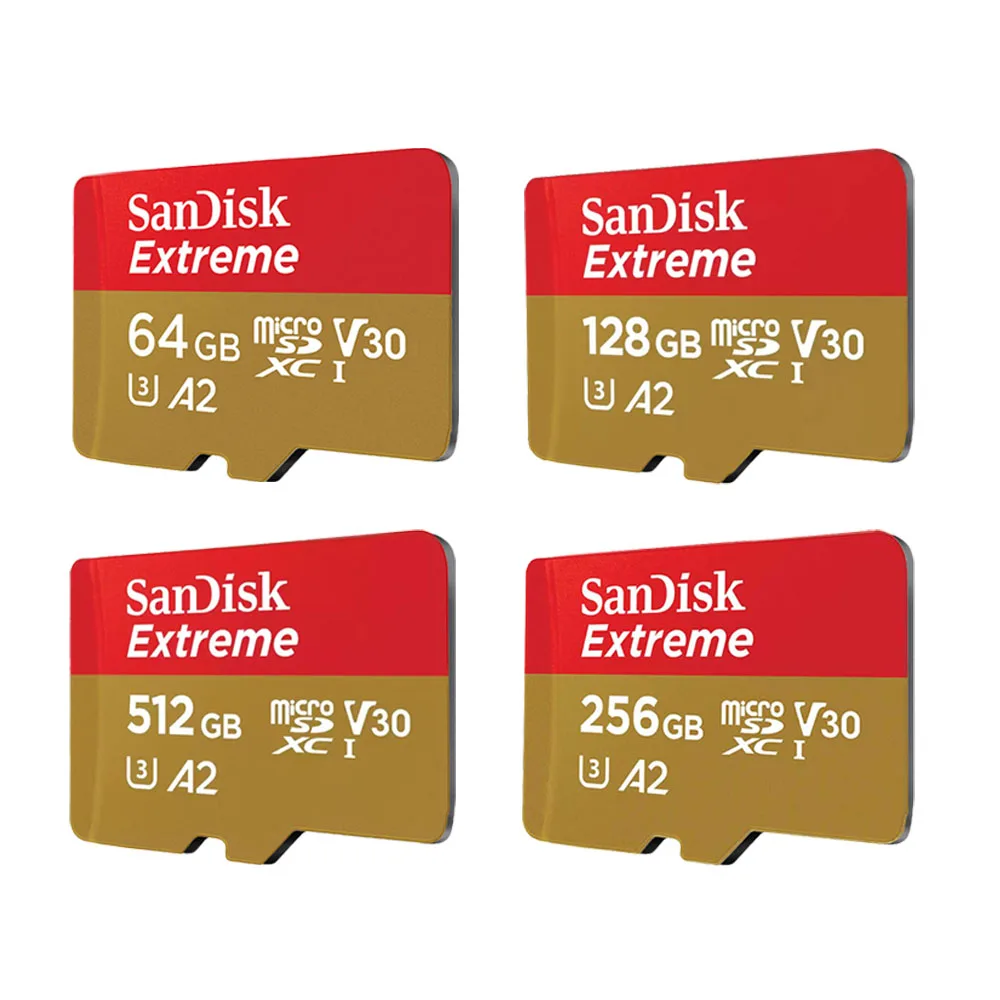 SanDisk Extreme microSDHC microSDXC UHS-I-Karten 4K UHD und Full HD-Video UHS Speed Class 3 (U3) und Video Speed Class 30 (V30) Image