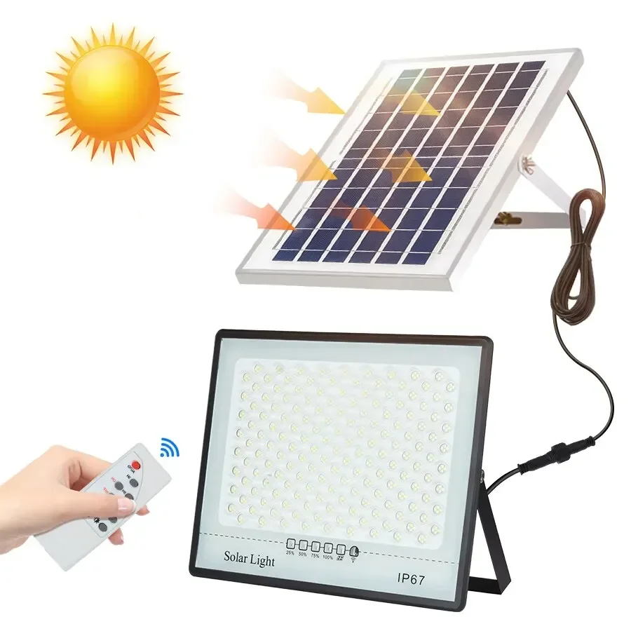 Solarbetriebene LED-Gartenleuchten für den Außenbereich – wasserdichter IP67-Wandstrahler für Landschafts-, Gebäudefassaden und Notbeleuchtung