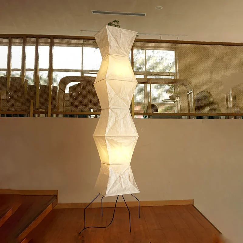 Akari Noguchi Yong Stehlampe LED Designer hohe Reispapier Stehlampe Kunst Wohnzimmer japanische Wabi-Sabi Stativ neben Lampe