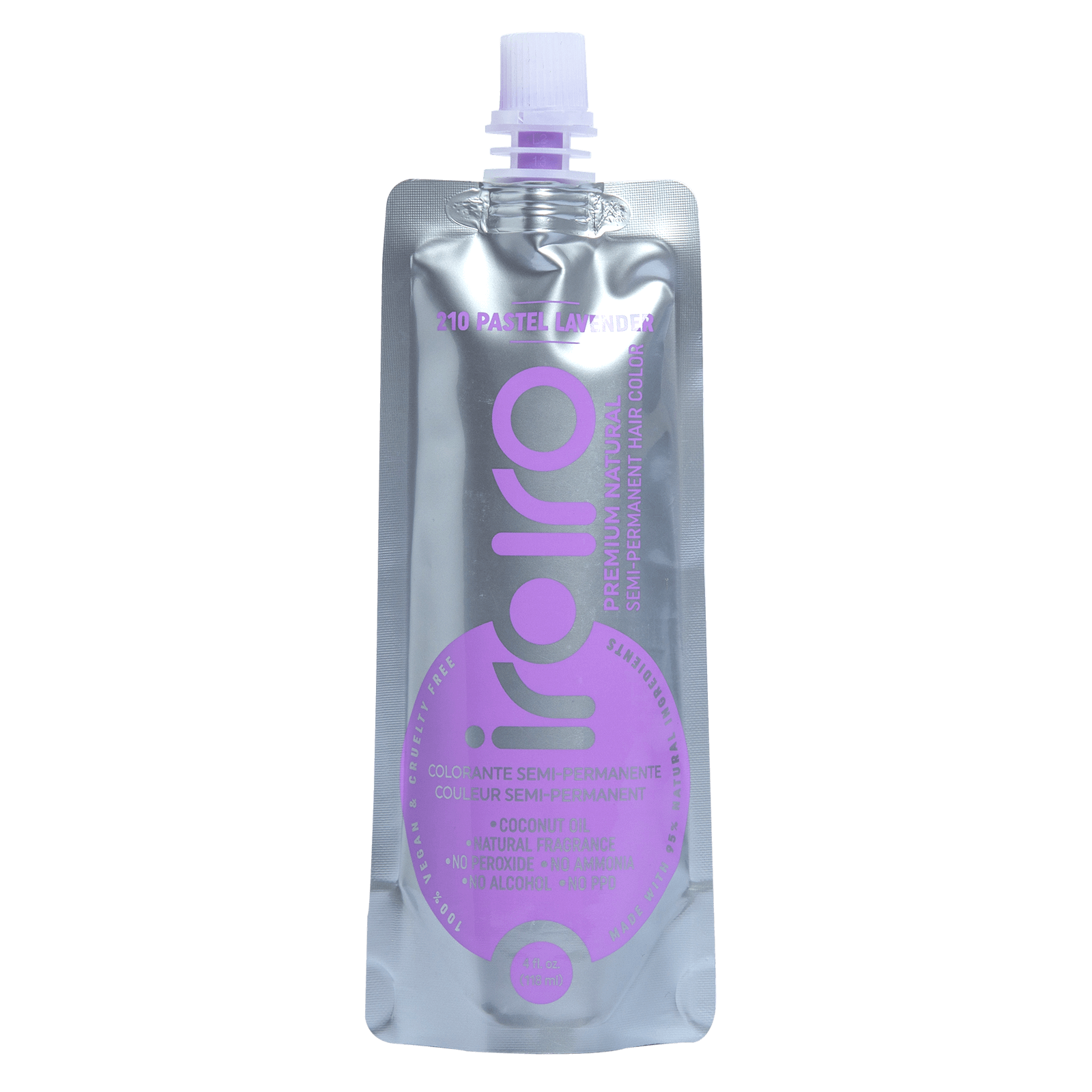 Iroiro 210 Lavender Premium Natural Semi Permanent Hair Color 4oz