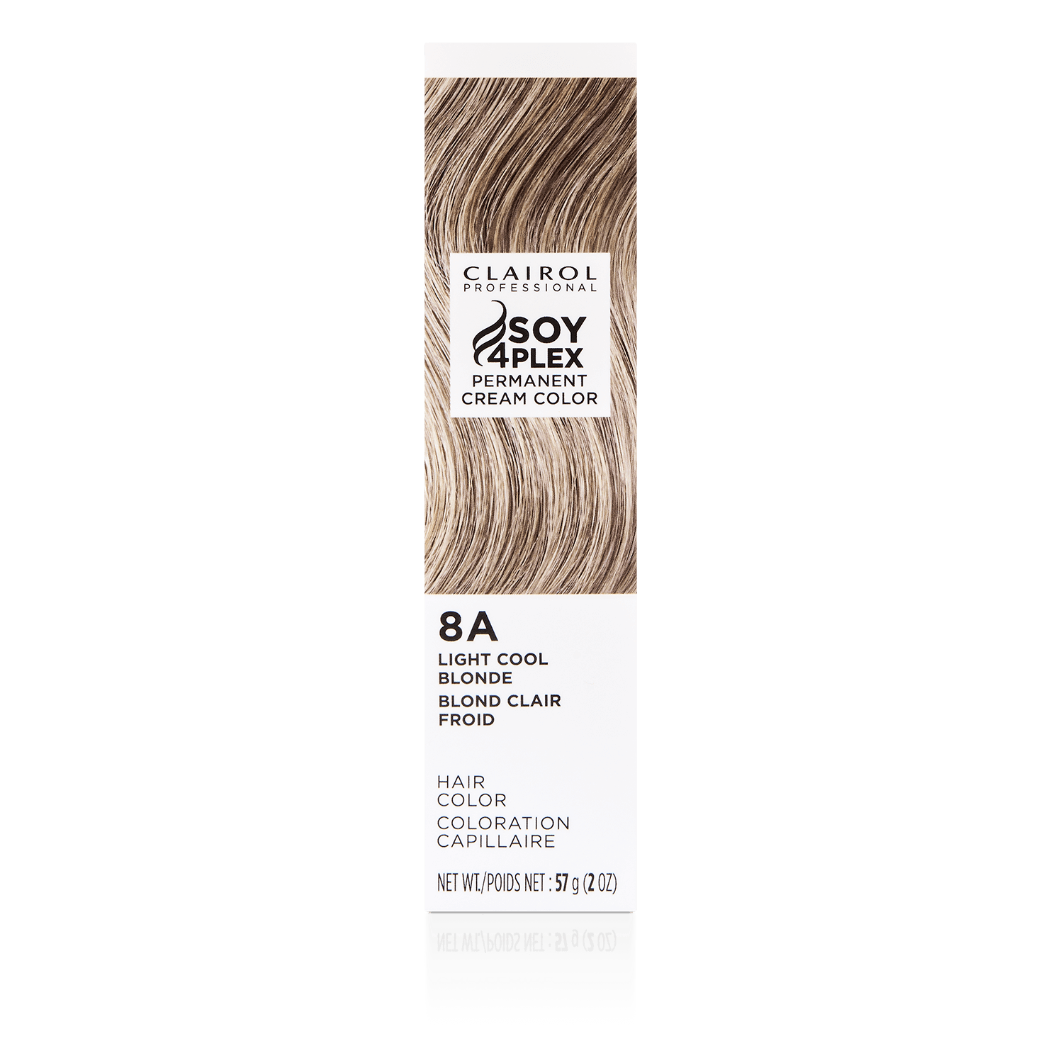 Clairol Professional 8A Light Cool Blonde Permanent Cream Hair Color 2 oz