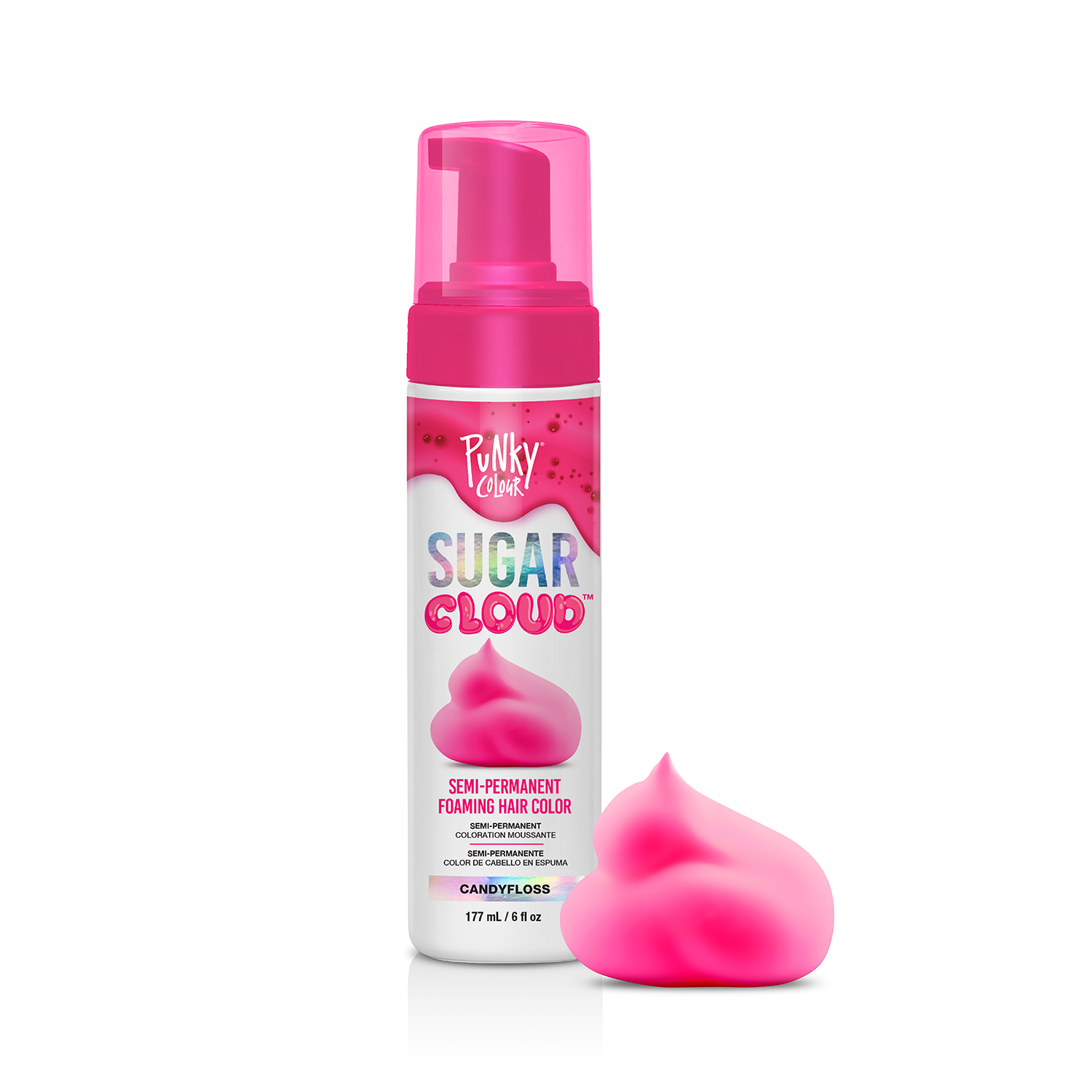 Punky Color Sugar Cloud Semi-Permanent Foaming Hair Color Candyfloss - Punky Color