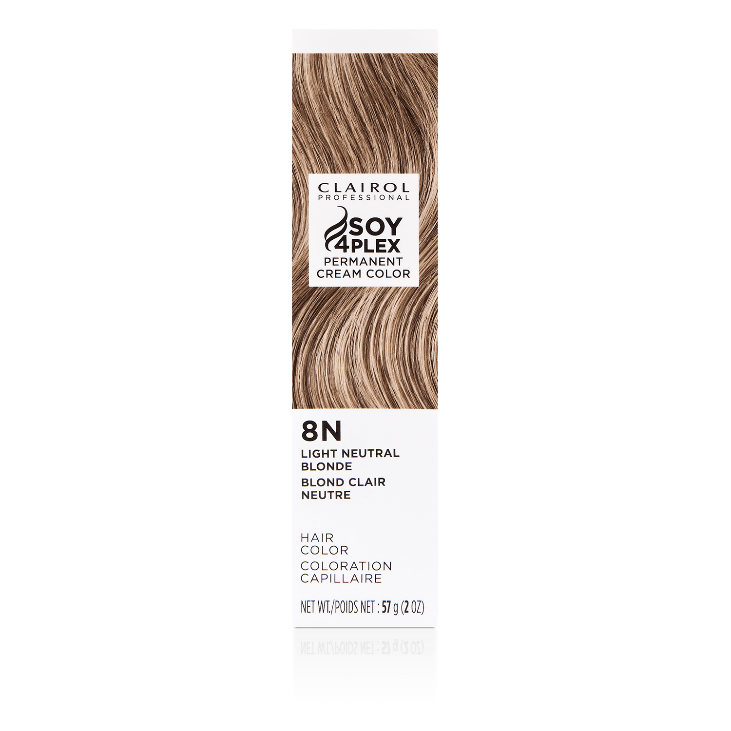 Clairol Professional 8N Light Neutral Blonde Permanent Cream Hair Color 2 oz