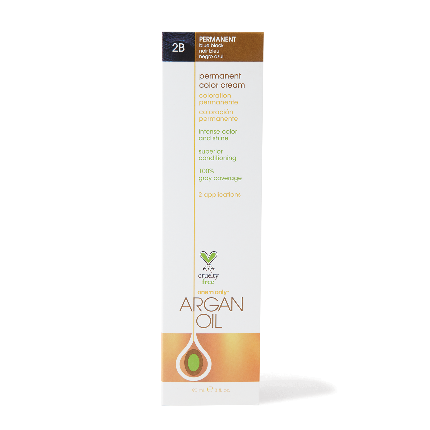 One 'n Only Argan Oil Permanent Color Cream 2B Blue Black
