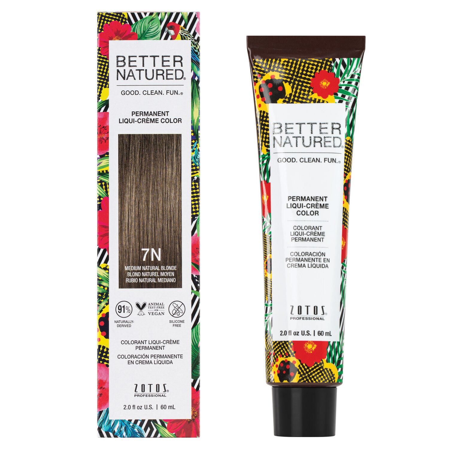 Better Natured 7N Medium Natural Blonde Permanent Liqui-Crème Hair Color