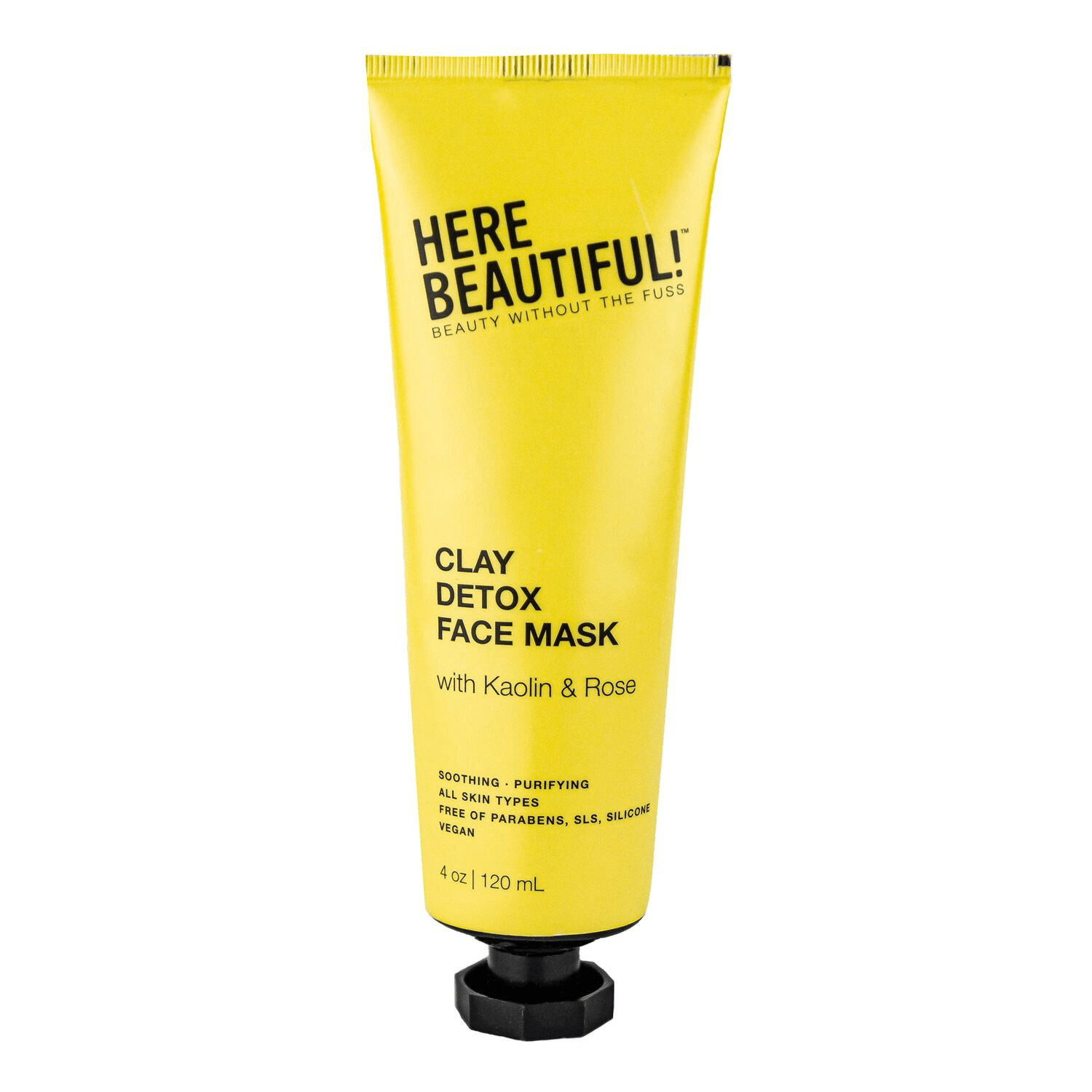 Here Beautiful! Clay Detox Face Mask with Kaolin and Rose - Here Beautiful!