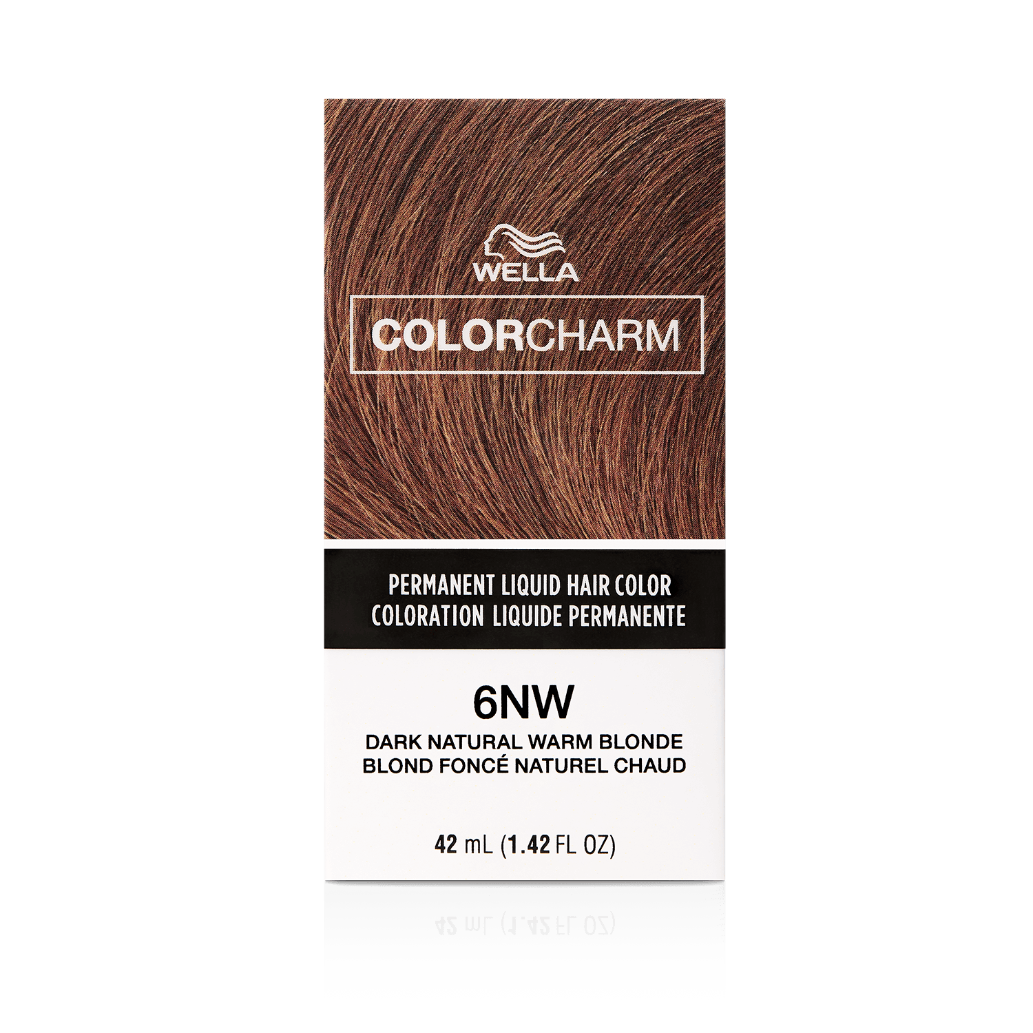 Wella 6NW Dark Natural Warm Blonde Permanent Liquid Hair Color 1.42 Oz