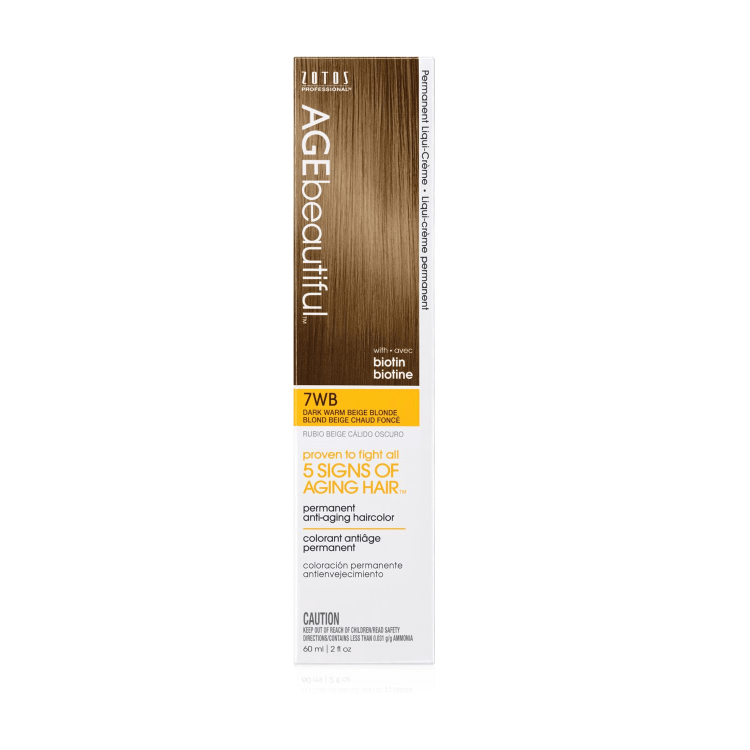 AGEbeautiful 7WB Dark Warm Beige Blonde Liqui-Creme Permanent Haircolor 2 oz
