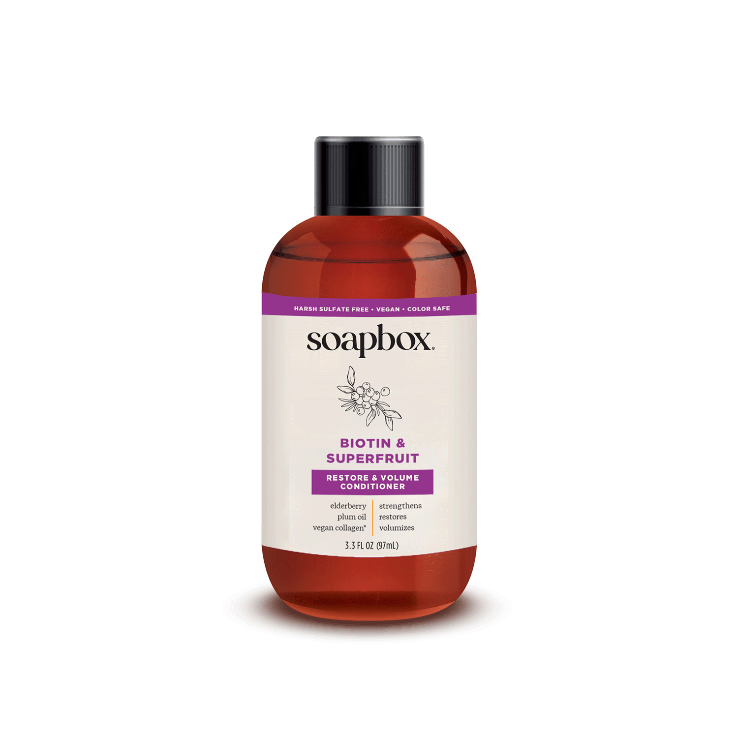 Soapbox Biotin and Superfruit Restore & Volumize Conditioner 3.3 oz