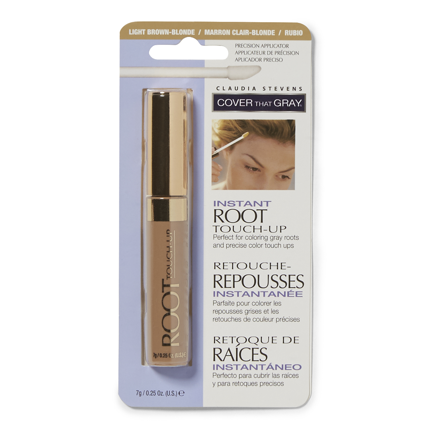Claudia Stevens Light Brown Blonde Instant Root Touch Up .25 Oz - Claudia Stevens