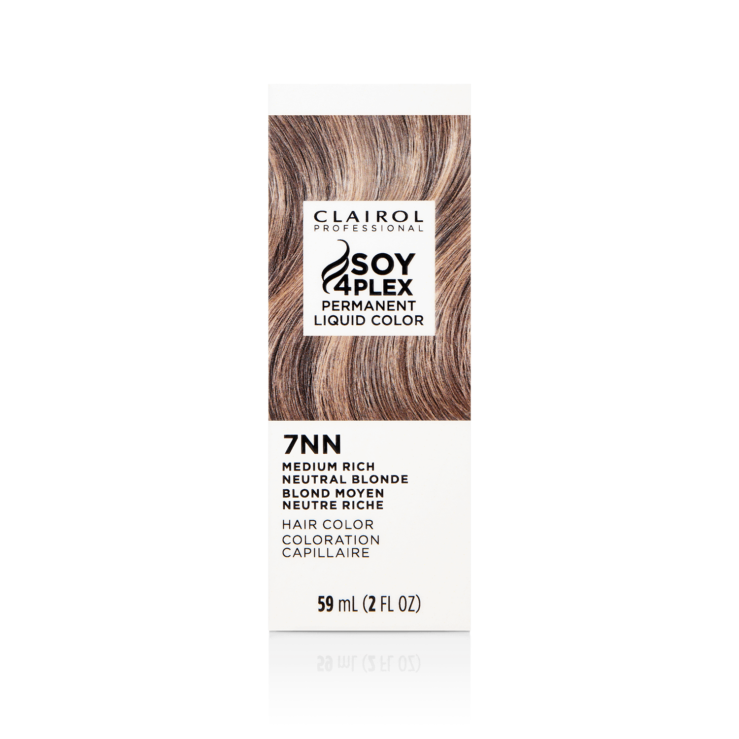 Clairol Professional 7NN Medium Rich Neutral Blonde Permanent Liquid Hair Color 2 oz