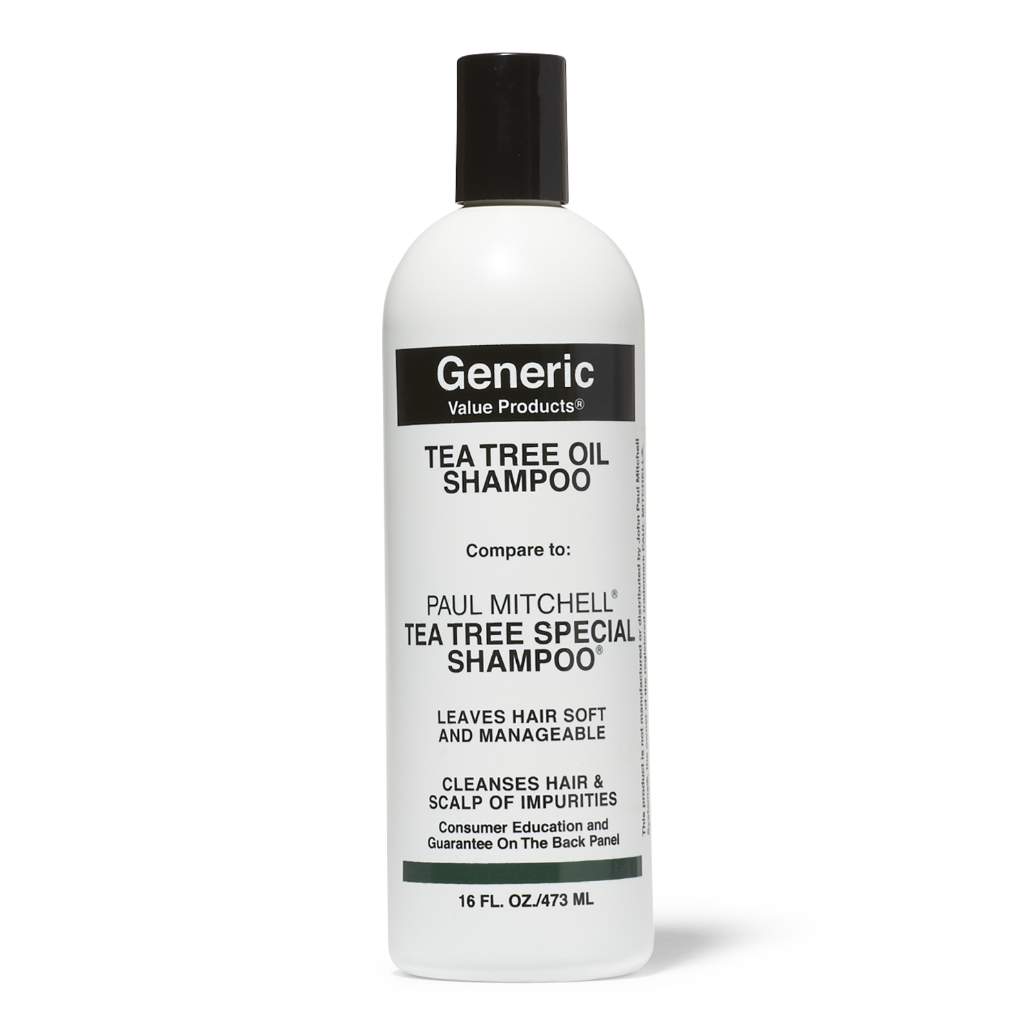 Generic Value Products Tea Tree Oil Shampoo Compare to Paul Mitchell Tea Tree Special Shampoo 16 oz 16 Oz