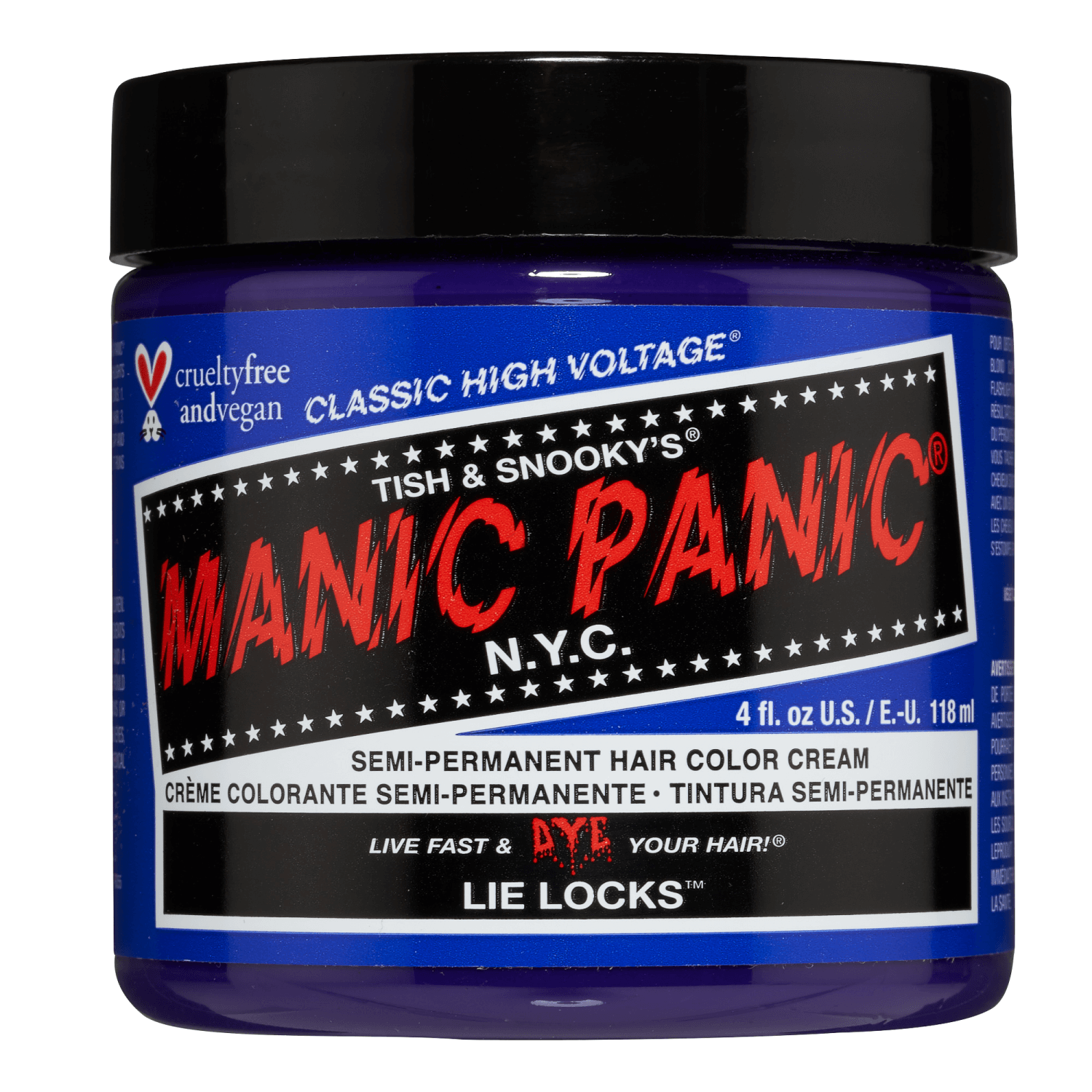 Manic Panic Lie Locks Semi Permanent Cream Hair Color 4 oz