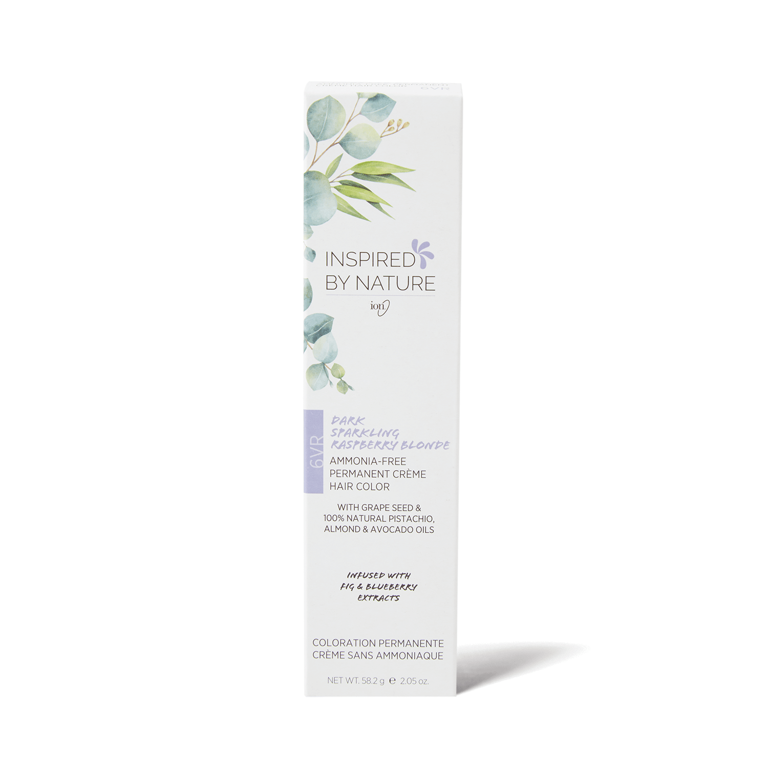 Inspired By Nature Ammonia-Free Permanent Hair Color Dark Sparkling Raspberry Blonde 6VR 2.05 Oz