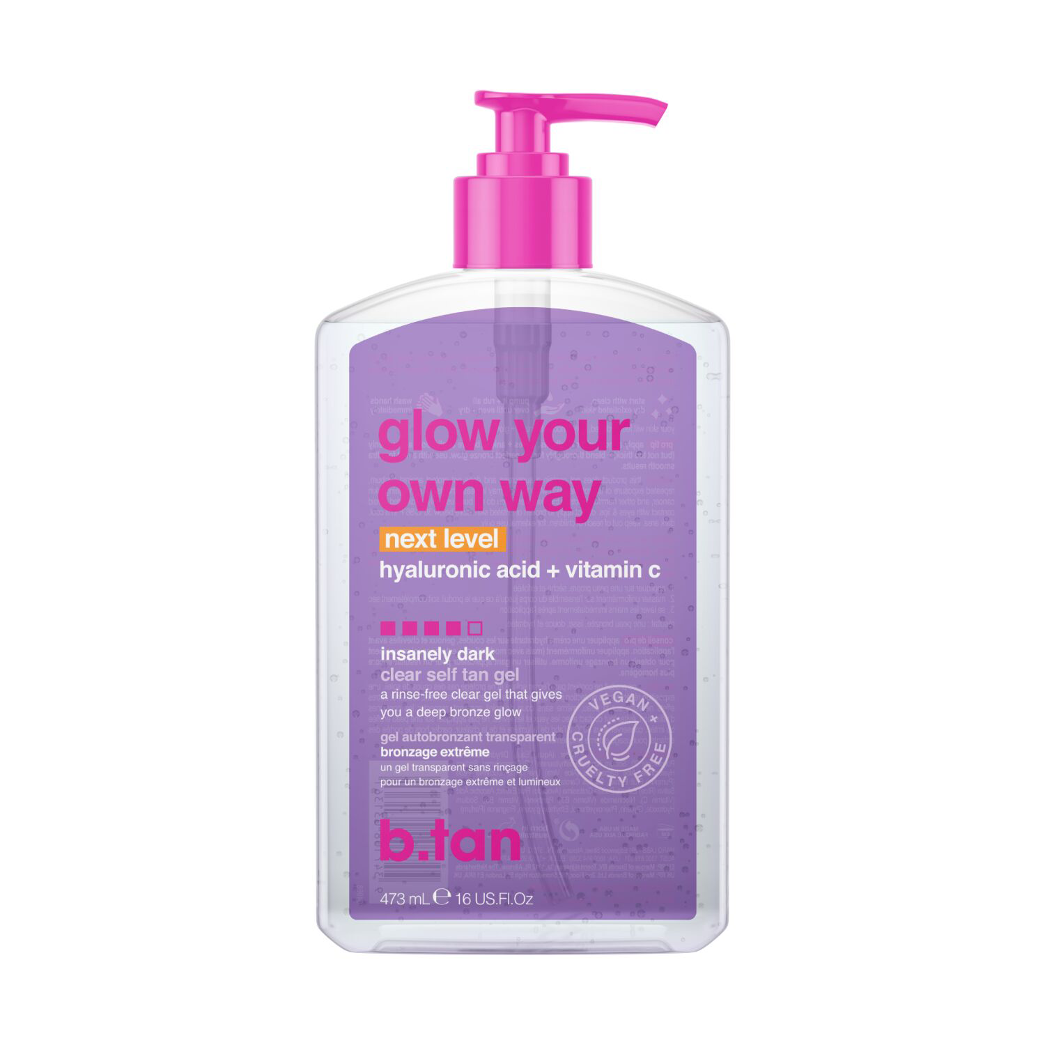 b.tan Glow Your Own Way Next Level Tan Gel