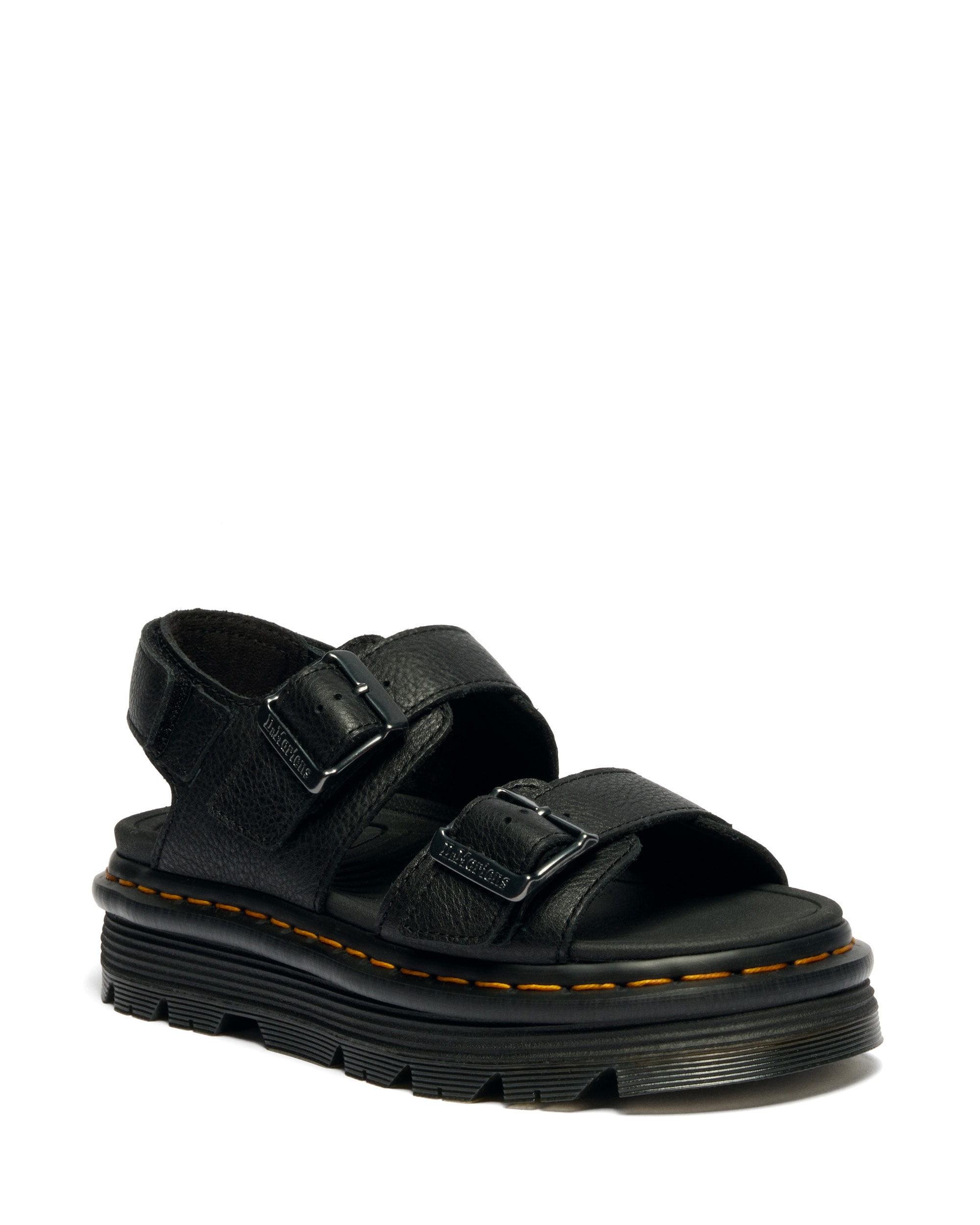 Sandalette DR. MARTENS "Zebzag", Damen, Gr. 38, schwarz, Leder, Schuhe Sandalette, Festival Sandale, Chunky Sandal, Riemchensandale, dicke Profilsohle