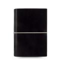 Filofax Domino Persönlicher Organiser Gummibandverschluss nachfüllbar 95 x 171 mm schwarz