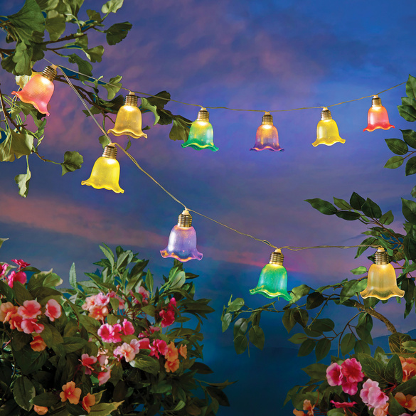 Solar-Licherkette Floral Image