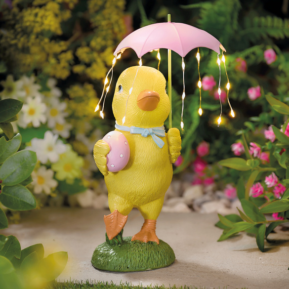 Solar-Küken mit Regenschirm Image