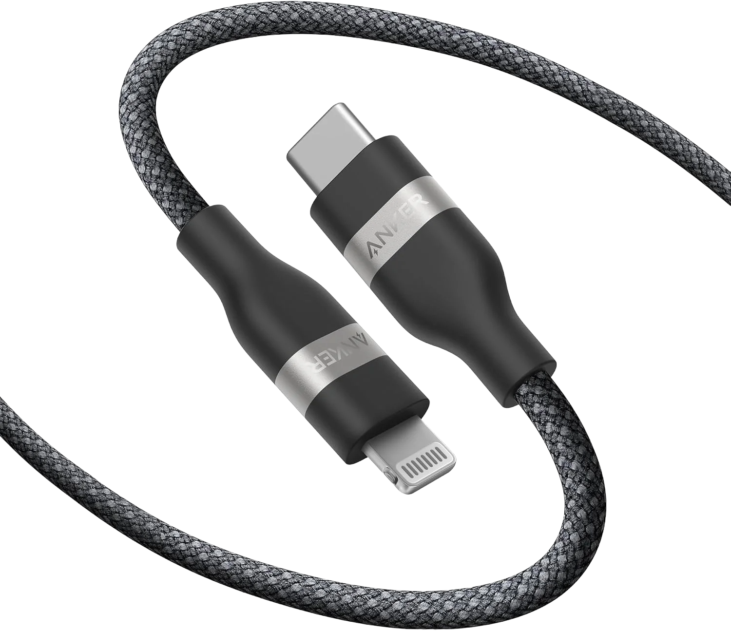 Anker USB-C auf Lightning Kabel (1,8m, Upcycled-Flechtgewebe) Image