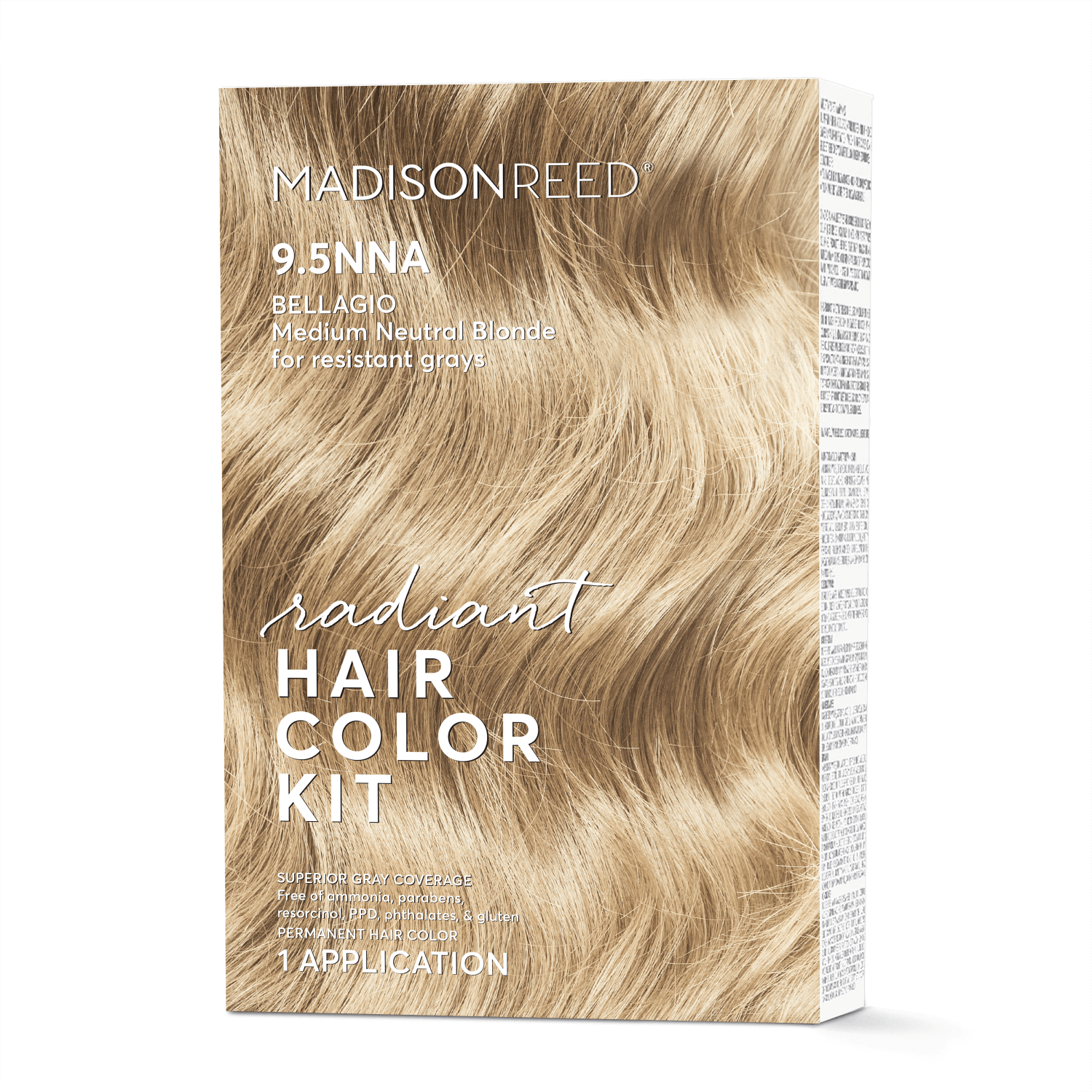 Madison Reed Radiant Cream Color Permanent Hair Color Kit 9.5NNA Bellagio Blonde