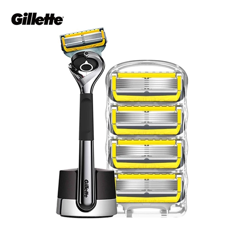 Gillette Fusion 5 ProGlide Shield Rasierer für Männer FlexBall Smooth Shaving 5-lagiger, ultradünner, scharfer Rasierer mit Klinge Image