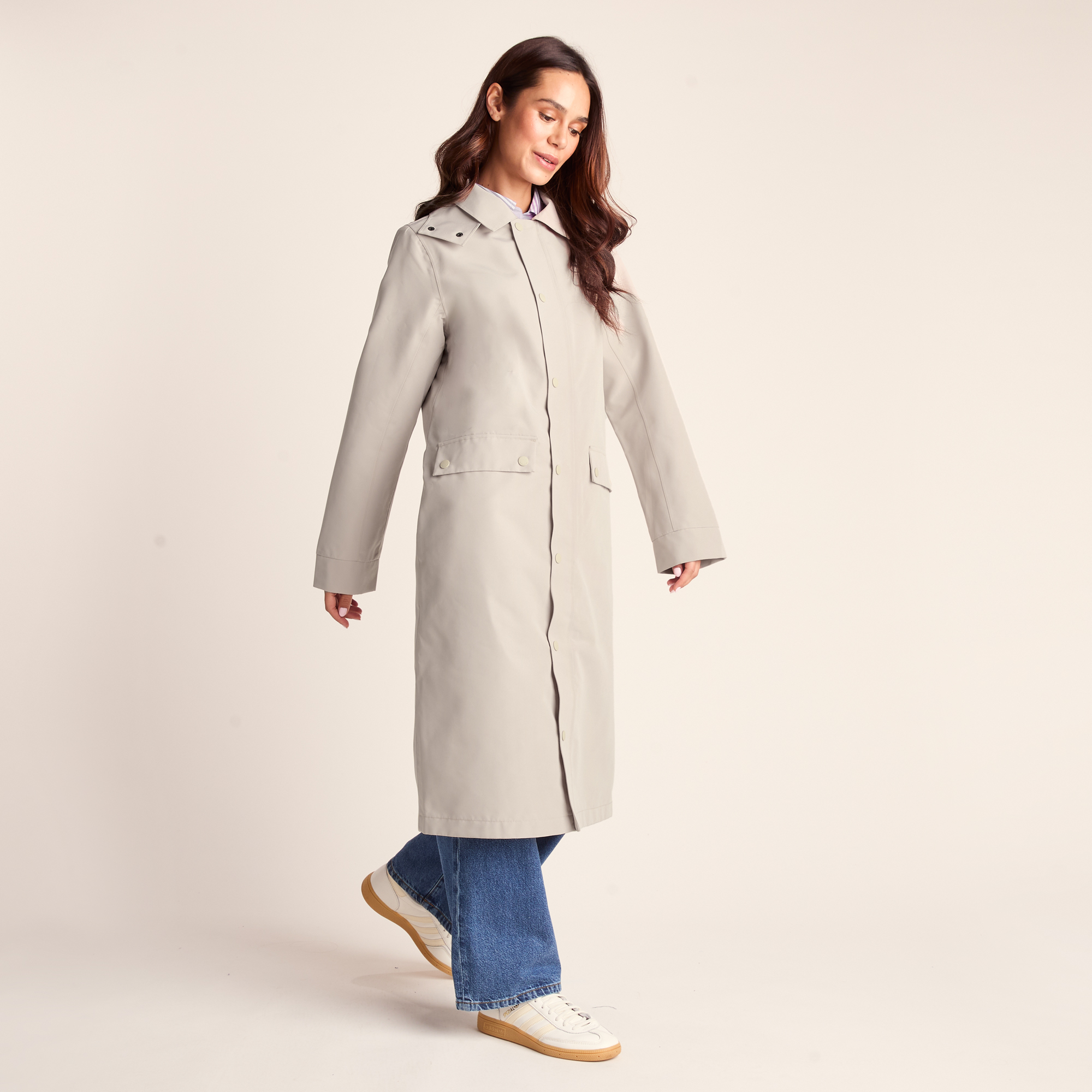 TOG24 Remi Womens Classic Waterproof Car Coat - Cool Beige - Size 12 UK | TOG24 Sale | Discount Designer Brands