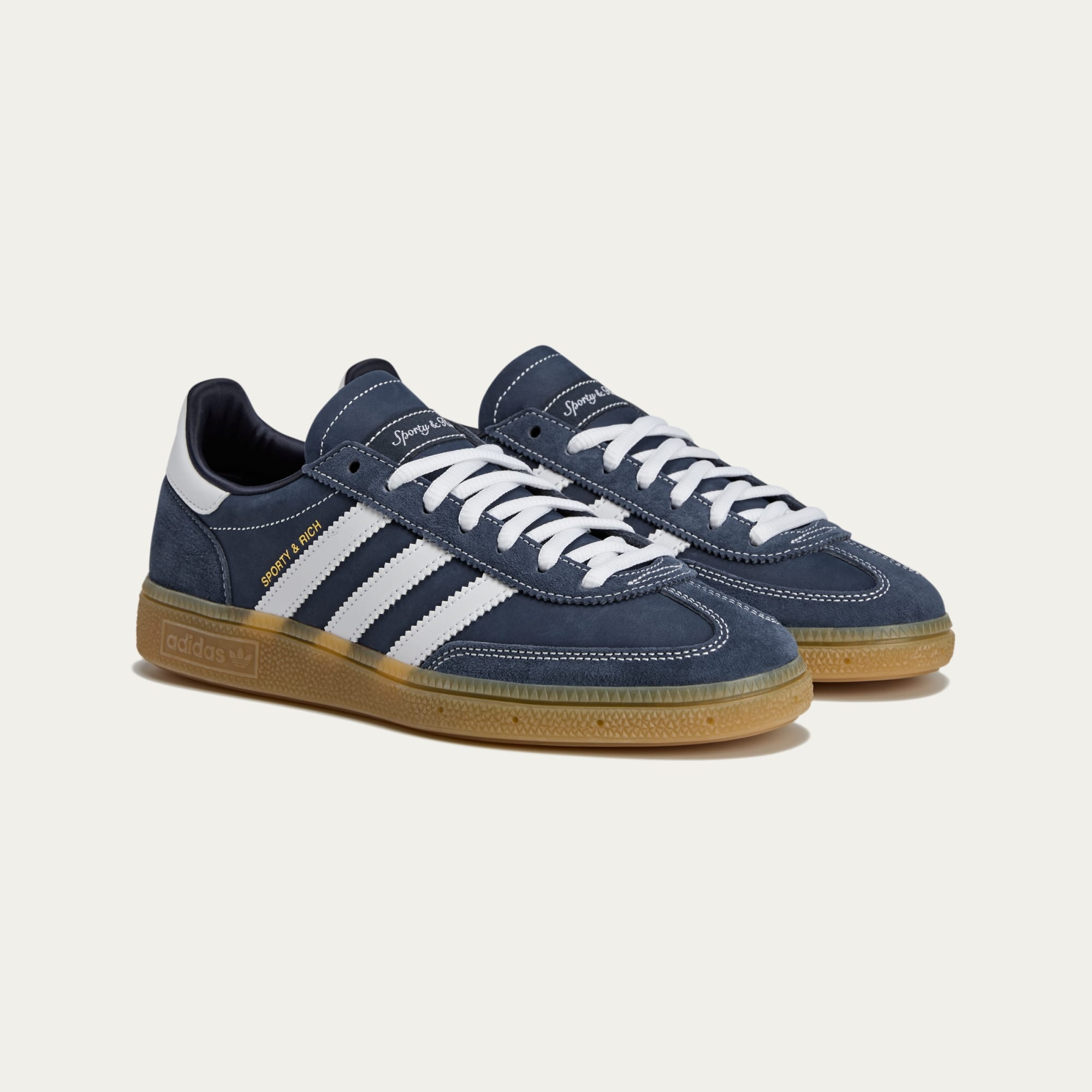 adidas Originals Unisex Handball Spezial x Sporty & Rich Shoes - Blue Leather - Size UK 7 | adidas Originals Sale | Discount Designer Brands