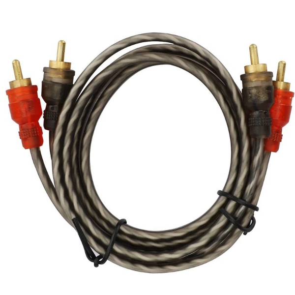 RCA Cables Premium Twisted Audio Interconnect For Car Amplifier & Home Audio Systems RCA Cables Premium Twisted Audio Interconnect For Car Amplifier & Home Audio Systems