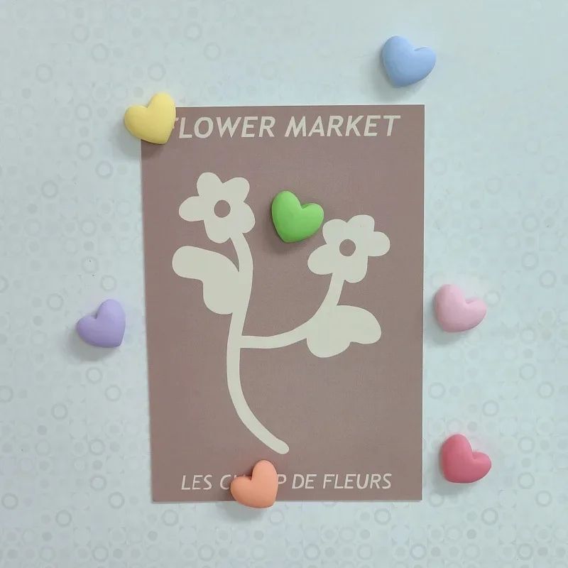 Colorful Star Fridge Magnets Set 14 Piece Resin Refrigerator Magnets For Notes & Photos circle 14pcs