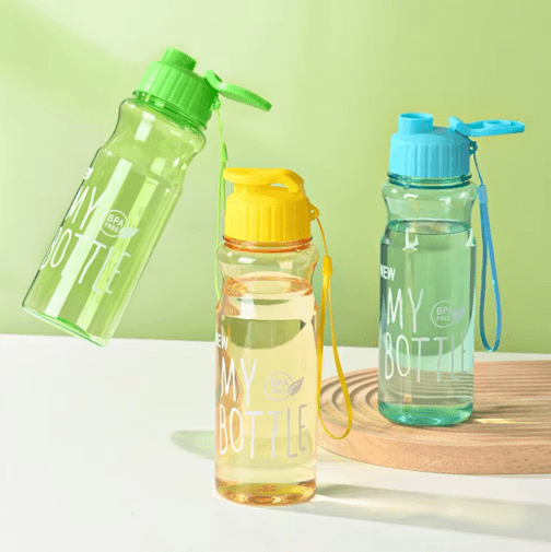 50ml Portable Sports Water Bottle With Flip Lid & Anti Drop Rope green 0.55 L