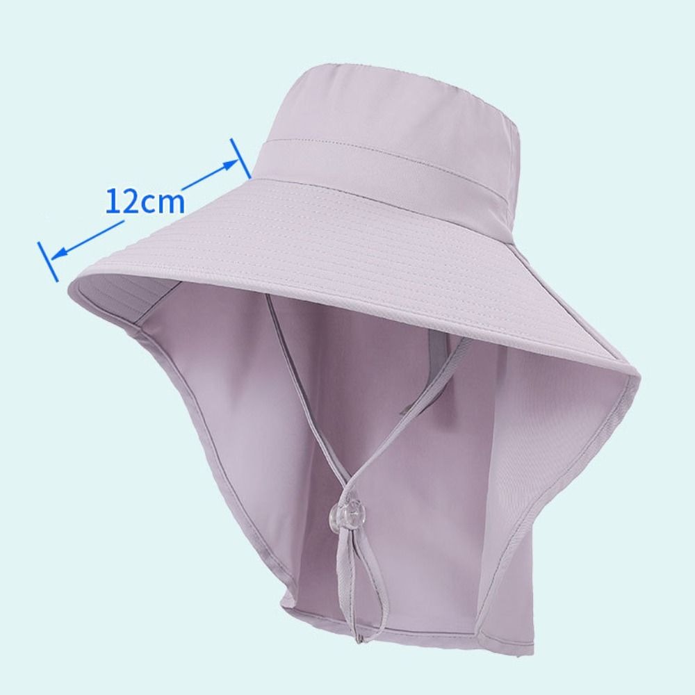 Summer Safari Cap For Women, Protection Outdoor Fishing Hat purple