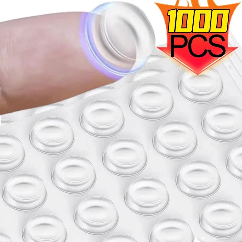 Clear Self Adhesive Rubber Door Bumpers blue 100pcs(1 Sheet)