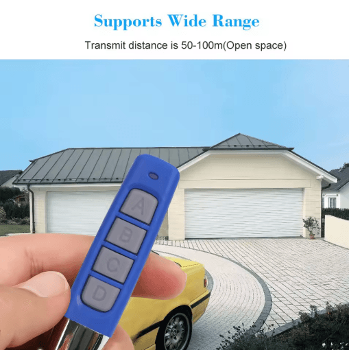 433MHz Wireless Remote Control Cloner Universal Copy Duplicator For Gates & Garages black Red