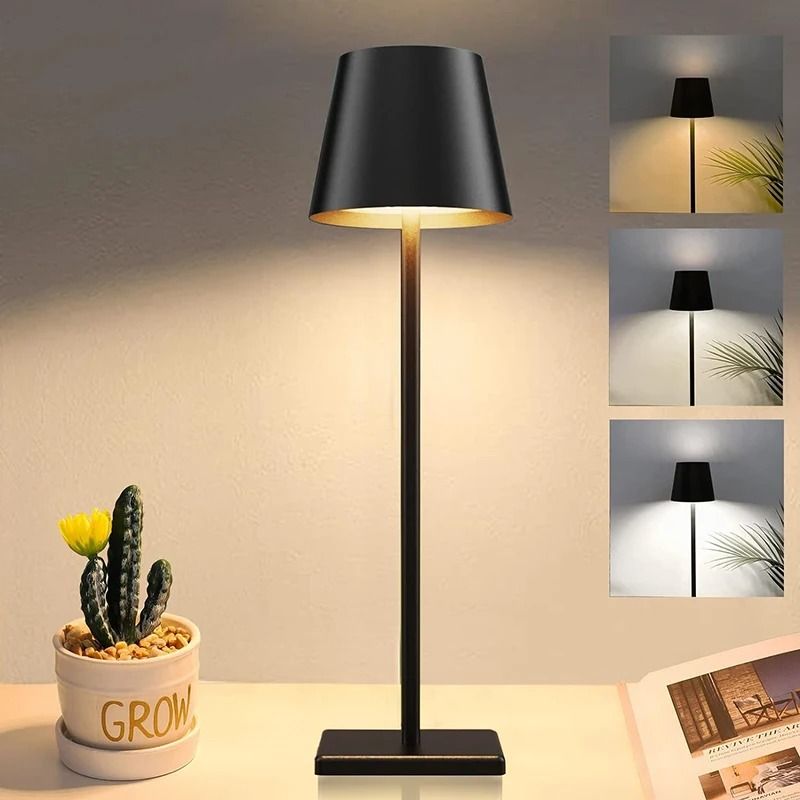 Rechargeable Creative LED Decorative Table Lamp black