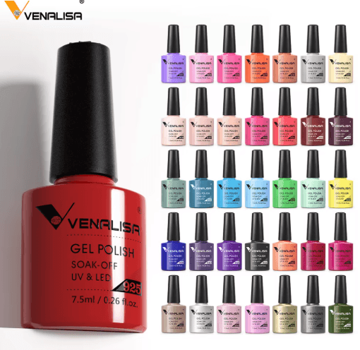 VENALISA Semi Permanent Gel Nail Polish 120 Color Glitter Collection 7 Point 5ml 925