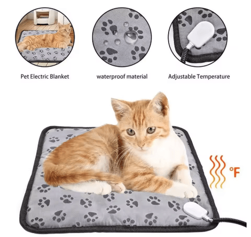 Adjustable Electric Pet Heating Pad Waterproof Dog & Cat Warming Mat With Safety Protection eu 220v