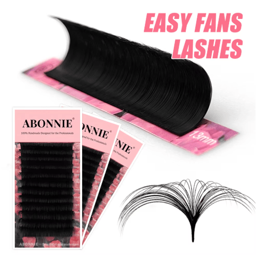 Abonnie Super Soft Blooming Lash Extensions Easy Fan Mega Volume (825mm) 13mm 0.03mm d