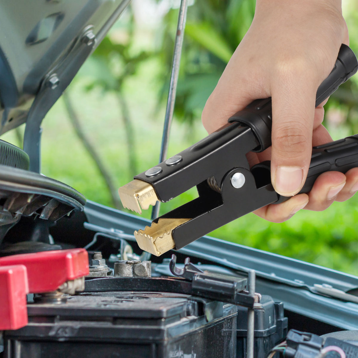 Electrical Jumper Wire Test Clip For Car Battery, Heavy Duty Alligator Clip, Pure Copper Clamp For Car Battery Charging b 2pcs